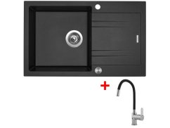 Set Sinks Linea 780 XC Metalblack + Flexia