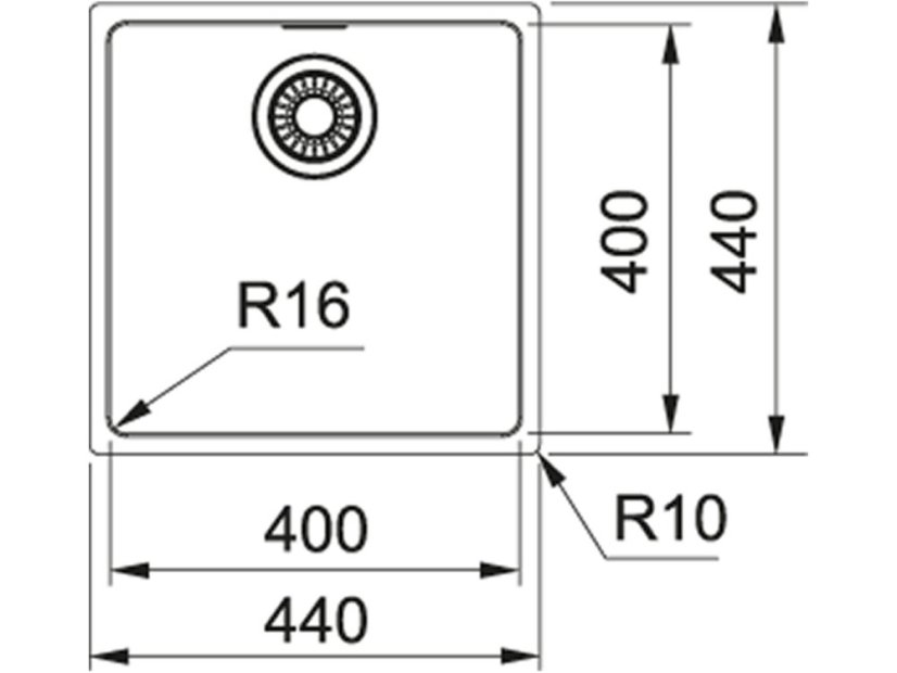 Nerezový dřez Franke MRX 110-40 Nerez