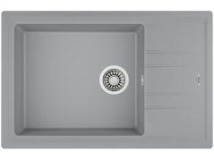 Granitový dřez Teka STONE 60 S-TG 1B 1D Hliníkově šedá