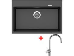 Sinks Maximo 780 Metalblack + Vitalia Sinks Maximo 780 Metalblack + Vitalia