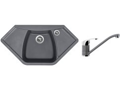 Set Sinks NAIKY 980 Titanium + baterie Sinks PRONTO Titanium Set Sinks NAIKY 980 Titanium + baterie Sinks PRONTO Titanium