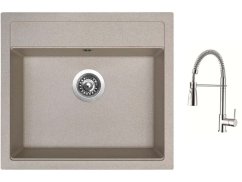 Set Sinks SOLO 560 Avena + baterie Sinks MIX 35 PROF S chrom