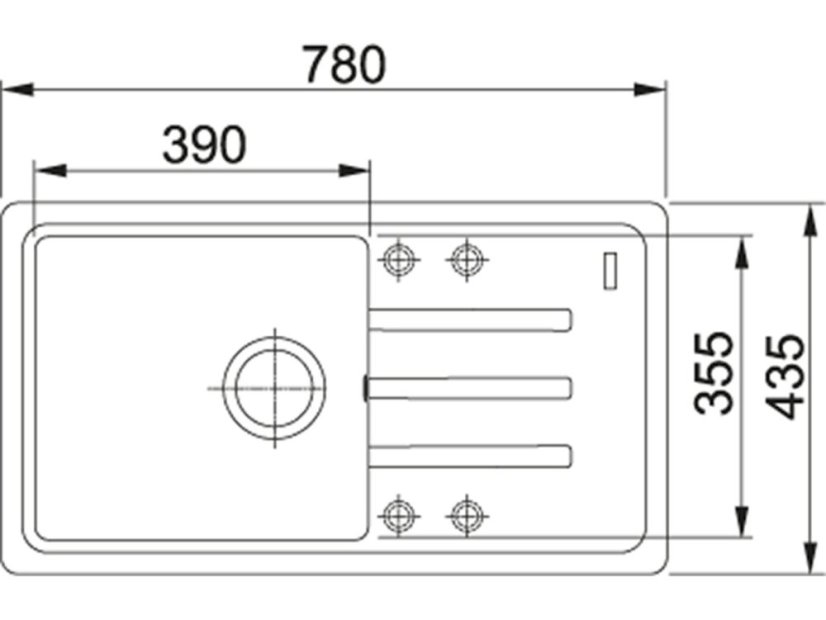 Granitový drez Franke BSG 611-78/39 Kašmír