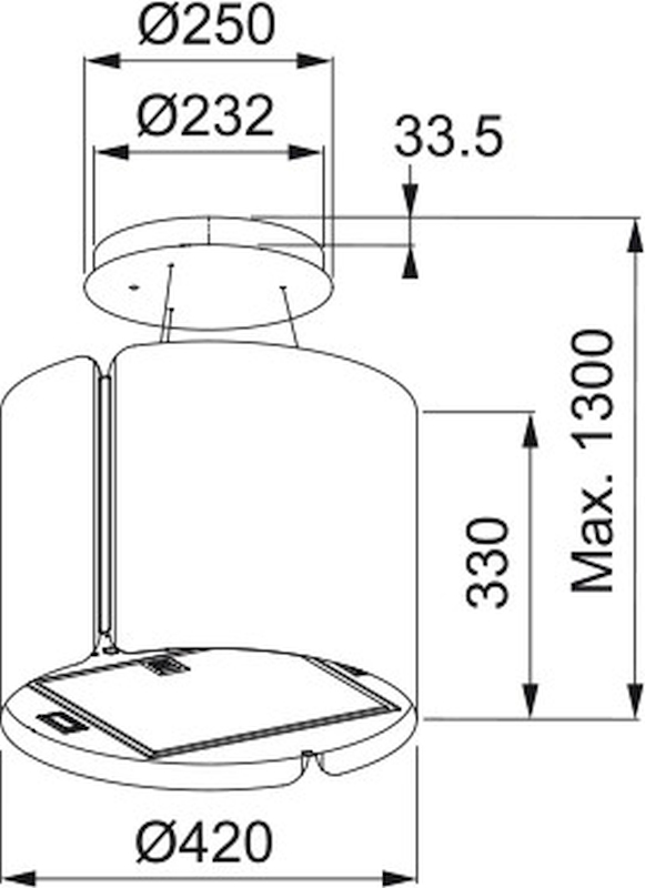 Digestoř Franke FSMS F42 BK MATT