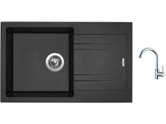 Set Sinks LINEA 780 N Metalblack + baterie Sinks MIX 35 chrom