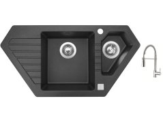 Set Sinks BRAVO 850.1 Granblack + batéria Sinks MIX 35 PROF S chróm