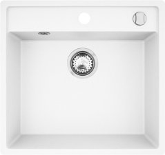 Granitový dřez Pyramis Camea 53x40 1B Bílá