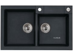 Granitový dvojdřez Alveus ROCK 90 černá