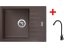 Sinks PERFECTO 650 Marone + ELASTA černá matná