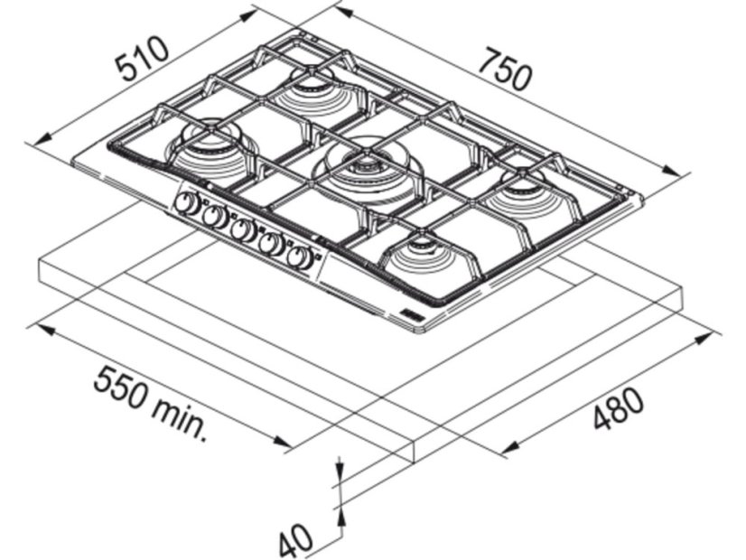 Franke FCH 755 4G TC MB C
