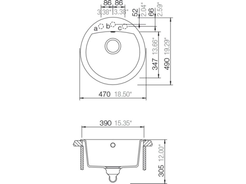 Granitový drez Schock Manhattan R-100-A Asphalt