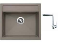 Set Sinks SOLO 560 Truffle + baterie Sinks MIX 3 chrom