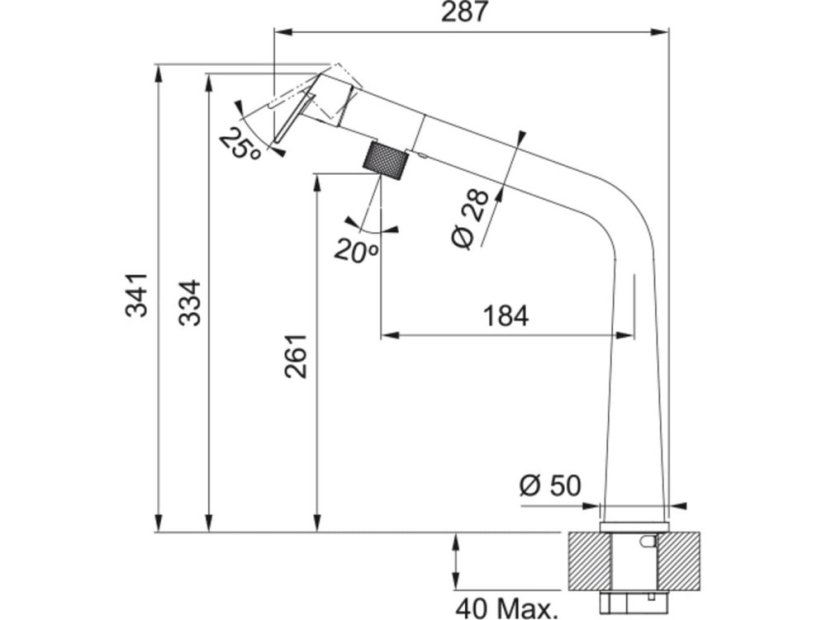 Drezová batéria Franke FG 5185.149 ICON Matná čierna