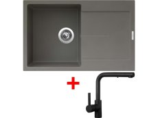 Sinks ULTIMA 790 Truffle + ENIGMA S Černá matná Sinks ULTIMA 790 Truffle + ENIGMA S Černá matná