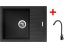 Sinks PERFECTO 650 Metalblack + ELASTA čierná matná