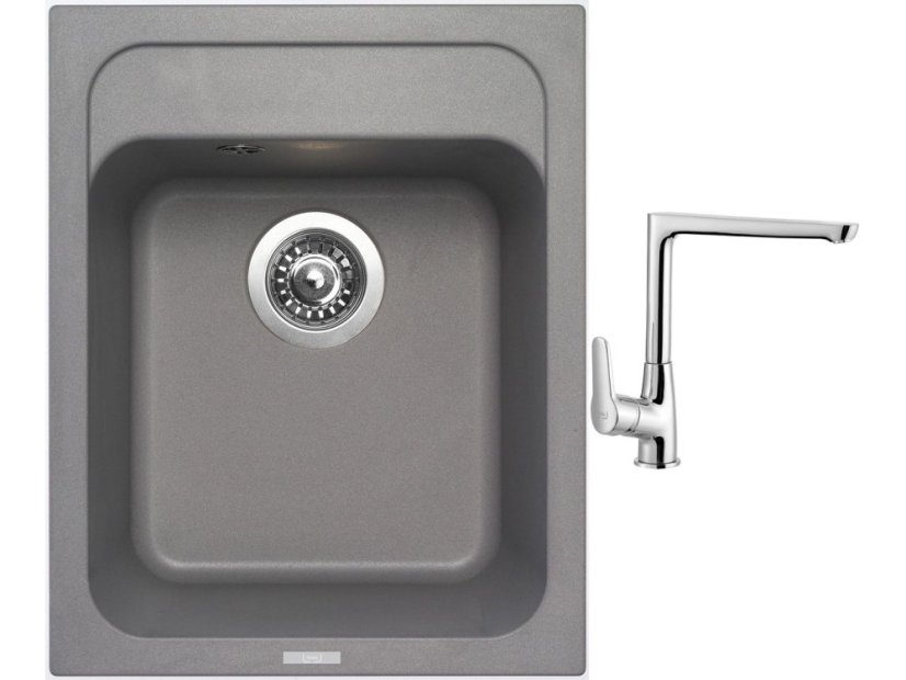 Set Sinks CLASSIC 400 Titanium +batéria Sinks batéria CASPIRA chróm