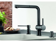 Drezová batéria Blanco Linus-S čierna matná HD