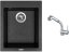 Set Sinks CUBE 410 Granblack + baterie Sinks MIX 3 S Chrom