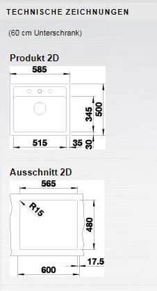 Granitový drez Blanco LEGRA 6 biela soft