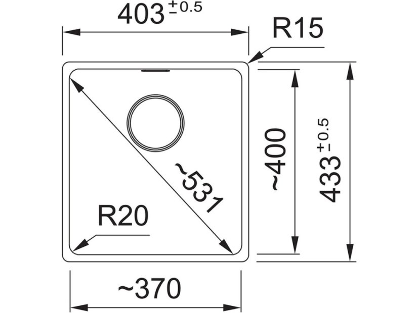 Granitový dřez Franke MRG 110-37 Bílá led