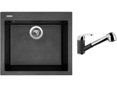 Set Sinks CUBE 560 Metalblack + baterie Sinks LEGENDA S Metalblack