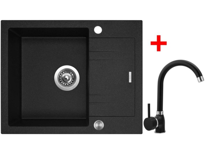 Set Sinks Linea 600 XC Granblack + Polo GR