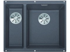 Granitový drez Blanco SUBLINE 340/160 U InFino sivá skala bez tiahla drez vpravo