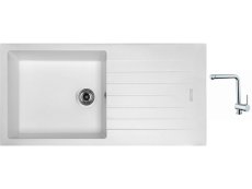 81600_granitovy-drez-sinks-perfecto-1000-milk-drezova-baterie-sinks-mix-3-chrom 81600_granitovy-drez-sinks-perfecto-1000-milk-drezova-baterie-sinks-mix-3-chrom