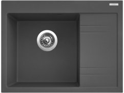 Set Sinks RIM 650 L Titanium + Elka čierná matná