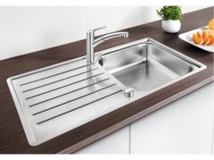 Nerezový drez Blanco LANTOS XL 6 S-IF nerez kartáčovaný s excentrom