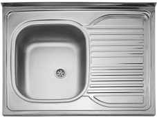 Nerezový drez Sinks CLP-D 800 M 0,5mm ľavý matný