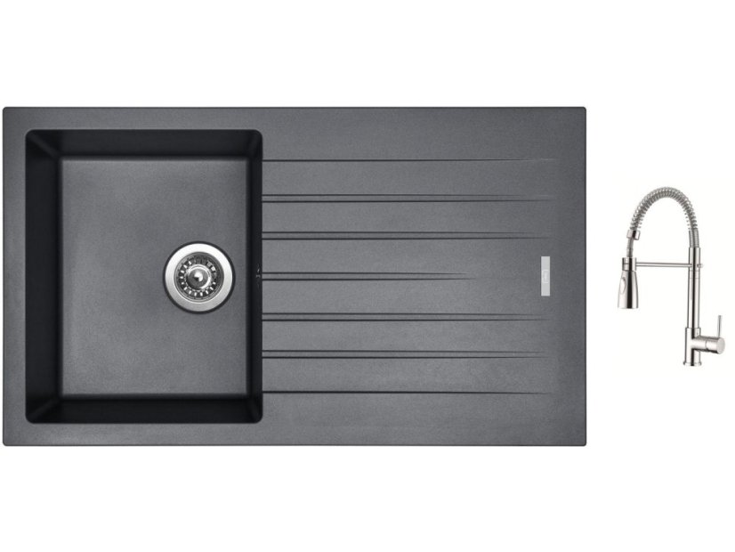 Set Sinks PERFECTO 860 Titanium + baterie Sinks MIX 35 PROF S chrom