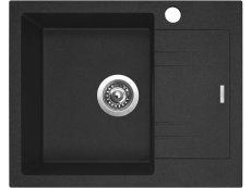 Granitový drez Sinks Linea 600 N Granblack Ľavý