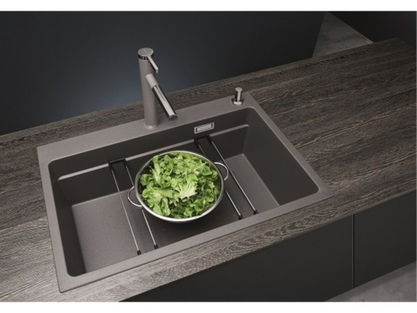 Granitový drez Blanco ETAGON 8 Tartufo, s excentrom