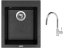 Set Sinks CUBE 410 Granblack + batéria Sinks MIX 35 P chróm