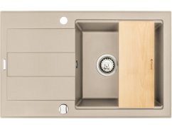 Granitový dřez Pyramis Sparta Plus Lux 78x48 1B 1D Beige