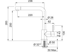 Dřezová baterie Franke FN 0143 Chrom
