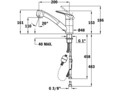 Dřezová baterie Teka MTP 978 CR
