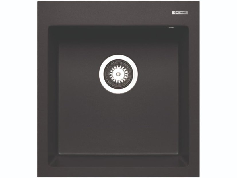 Granitový drez Pyramis Istros 46 x 50 1B Čierna