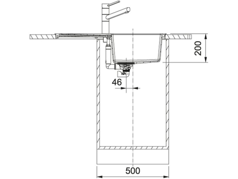 Tectonitový dřez Franke S2D 611-78 Černá