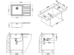 Nerezový drez Alveus RANDO UP 50 Ľavý