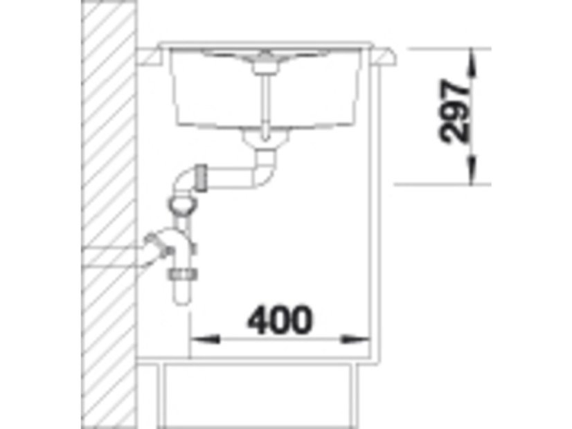 Granitový dřez Blanco METRA 45 S černá