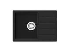Granitový drez Teka COMFOR 45 S-TQ 1B 1D Čierna metalická - 1