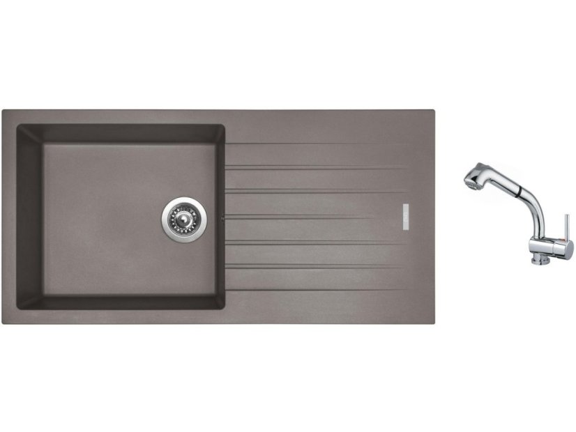 Set Sinks PERFECTO 1000 Truffle + baterie Sinks MIX 3 S Chrom