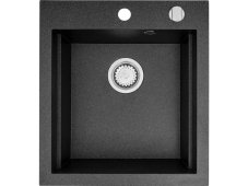 Granitový drez Pyramis Siros 47 x 51,5 Čierna