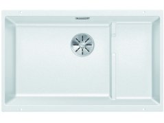 Nerezový drez Blanco SUBLINE 700 U Level InFino biela drez vľavo a nerez košom