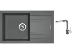 Set Sinks LINEA 780 N Titanium + baterie Sinks MIX 3 P Titanium Set Sinks LINEA 780 N Titanium + baterie Sinks MIX 3 P Titanium