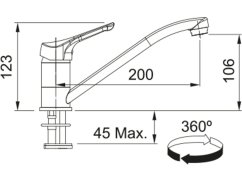Dřezová baterie Franke FB 250.031 BASIC NEW Chrom