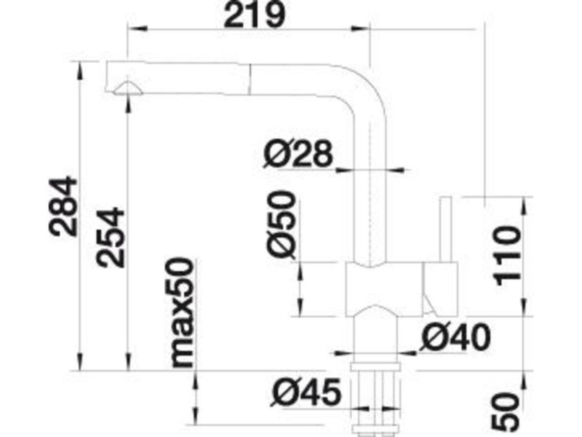 Drezová batéria Blanco Linus-S čierna matná HD