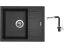 Set Sinks LINEA 600 N Metalblack + baterie Sinks MIX 3 P Metalblack